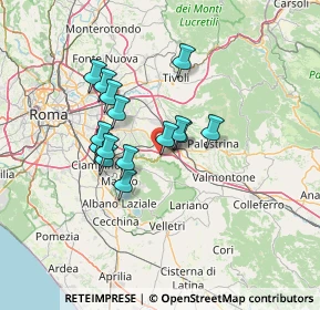 Mappa Via dei Pratoni Parti Comuni, 00030 Colonna RM, Italia (11.146)