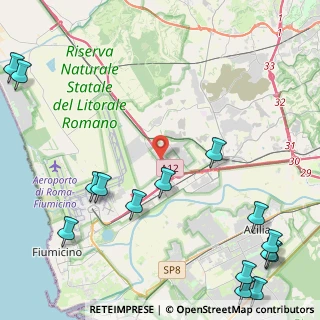 Mappa Via Oncino, 00054 Fiumicino RM, Italia (7.00333)
