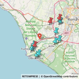 Mappa Via Alessandro Volta, 00054 Fiumicino RM, Italia (8.25846)