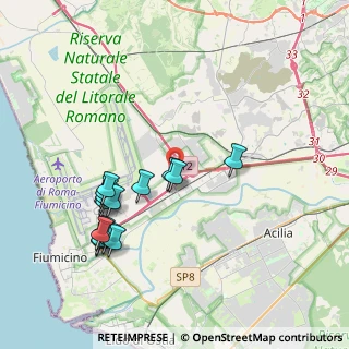 Mappa Via Alessandro Volta, 00054 Fiumicino RM, Italia (4.23875)