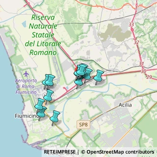Mappa Via Alessandro Volta, 00054 Fiumicino RM, Italia (2.91462)