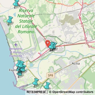 Mappa Via Alessandro Volta, 00054 Fiumicino RM, Italia (6.40714)