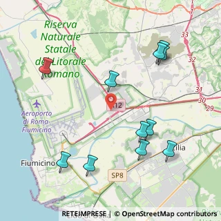 Mappa Via Alessandro Volta, 00054 Fiumicino RM, Italia (5.00182)