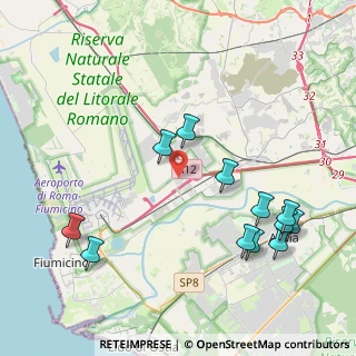 Mappa Via Alessandro Volta, 00054 Fiumicino RM, Italia (4.93667)