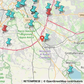 Mappa Via di Ciampino, 00178 Roma RM, Italia (7.1075)