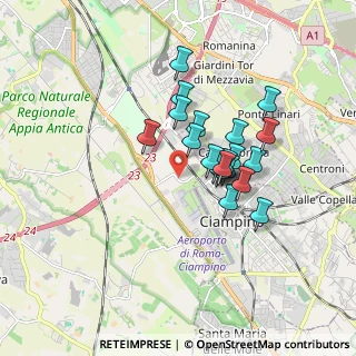 Mappa Via di Ciampino, 00178 Roma RM, Italia (1.4395)