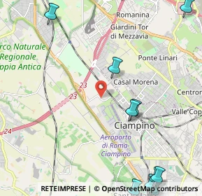 Mappa Via di Ciampino, 00178 Roma RM, Italia (3.56583)