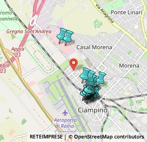 Mappa Via Sandro Pertini, 00043 Ciampino RM, Italia (0.8405)