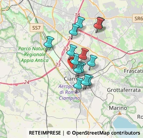 Mappa Via Sandro Pertini, 00043 Ciampino RM, Italia (2.61643)