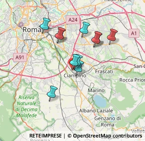 Mappa Via Sandro Pertini, 00043 Ciampino RM, Italia (6.14818)