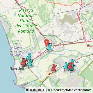 Mappa Via G.Montanari snc, 00054 Fiumicino RM, Italia (5.62727)