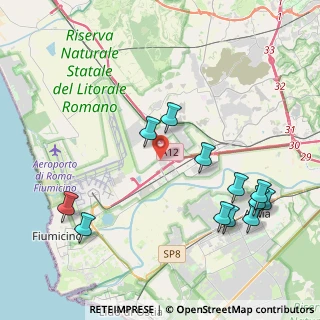 Mappa Via G.Montanari snc, 00054 Fiumicino RM, Italia (4.96583)