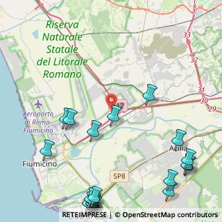 Mappa Via G.Montanari snc, 00054 Fiumicino RM, Italia (6.882)