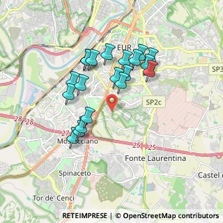 Mappa Via Camus, 00143 Roma RM, Italia (1.7325)