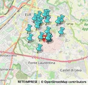 Mappa Via degli Avieri, 00143 Roma RM, Italia (1.417)