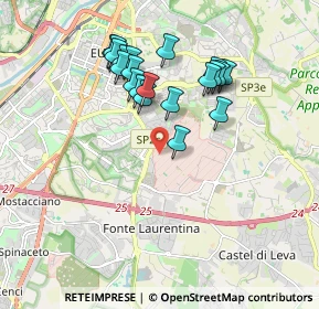 Mappa Via degli Avieri, 00143 Roma RM, Italia (1.8155)