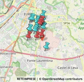 Mappa Via degli Avieri, 00143 Roma RM, Italia (1.3895)