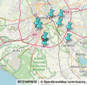 Mappa Via degli Avieri, 00143 Roma RM, Italia (6.02)