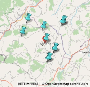 Mappa Via Giuseppe Nicola D'Agnillo, 86081 Agnone IS, Italia (6.77636)