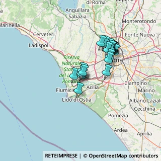 Mappa Via G. Natta, 00054 Fiumicino RM, Italia (11.8655)