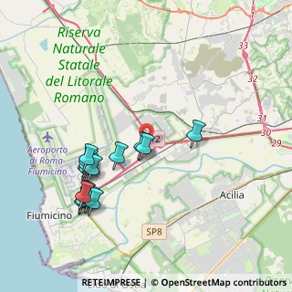 Mappa Via G. Natta, 00054 Fiumicino RM, Italia (4.28813)