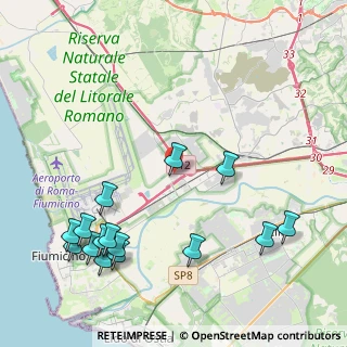 Mappa Via G. Natta, 00054 Fiumicino RM, Italia (5.54)