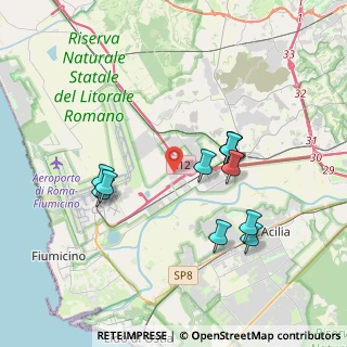 Mappa Via G. Natta, 00054 Fiumicino RM, Italia (3.73364)