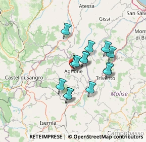 Mappa Via Giuseppe Nicola D'Agnillo, 86081 Agnone IS, Italia (10.82571)