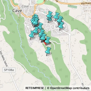 Mappa Via dei Castagni, 00033 Cave RM, Italia (0.41667)
