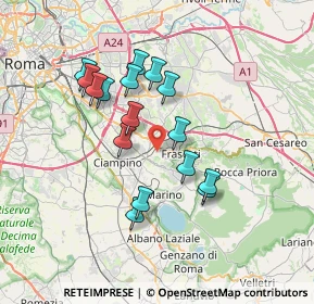 Mappa Vicolo Prato della Corte, 00044 Frascati RM, Italia (6.62625)