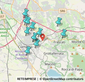 Mappa Vicolo Grotte Maria, 00044 Frascati RM, Italia (3.32167)