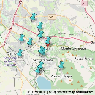 Mappa Via Luciano Manara, 00044 Frascati RM, Italia (3.89417)
