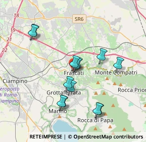 Mappa Via Borgo S. Rocco, 00044 Frascati RM, Italia (3.62231)