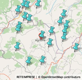 Mappa Via Valle di S. Lorenzo, 86081 Agnone IS, Italia (9.9535)