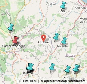 Mappa Via Valle di S. Lorenzo, 86081 Agnone IS, Italia (25.2585)