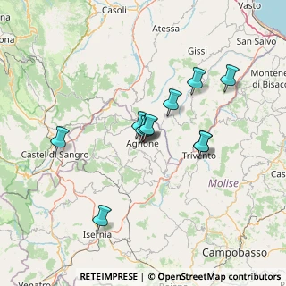 Mappa Via Valle di S. Lorenzo, 86081 Agnone IS, Italia (11.94273)