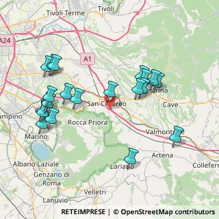 Mappa Diramazione Roma Sud, 00030 San Cesareo RM, Italia (8.87)