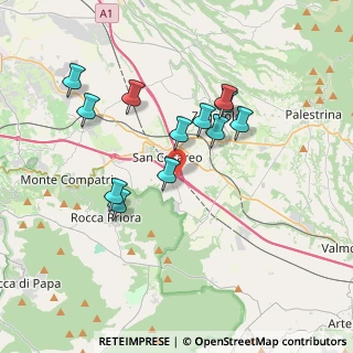 Mappa Diramazione Roma Sud, 00030 San Cesareo RM, Italia (3.50667)