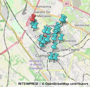 Mappa Via Giuseppe Saragat, 00043 Ciampino RM, Italia (1.231)