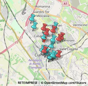 Mappa Via Giuseppe Saragat, 00043 Ciampino RM, Italia (1.3035)