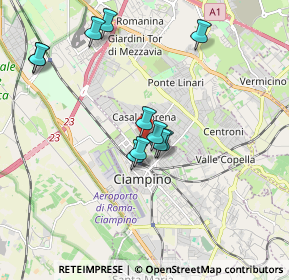 Mappa Via Giuseppe Saragat, 00043 Ciampino RM, Italia (1.81909)