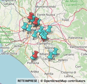 Mappa Via Giuseppe Saragat, 00043 Ciampino RM, Italia (11.70737)