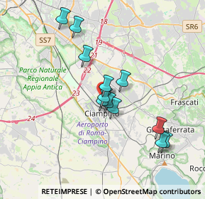 Mappa Via Giuseppe Saragat, 00043 Ciampino RM, Italia (3.27)