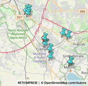 Mappa Via Giuseppe Saragat, 00043 Ciampino RM, Italia (4.13455)