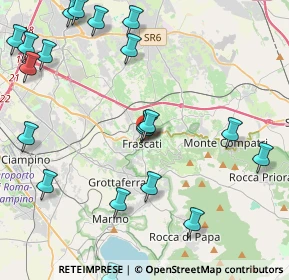 Mappa Via Pietro Gagliardi, 00044 Frascati RM, Italia (5.6735)