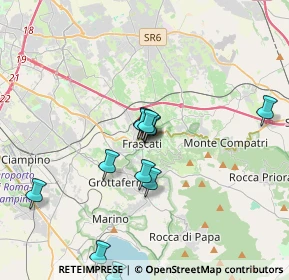 Mappa Via Maffeo Pantaleoni, 00044 Frascati RM, Italia (3.95)