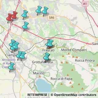 Mappa Via Maffeo Pantaleoni, 00044 Frascati RM, Italia (5.61125)