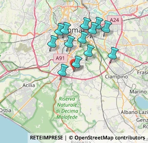 Mappa Maximo Shopping Center, 00143 Roma RM, Italia (6.55538)