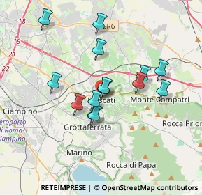 Mappa Via Antico Frascati, 00044 Frascati RM, Italia (3.18214)