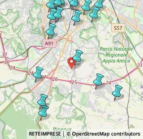 Mappa Via James Joyce, 00143 Roma RM, Italia (5.8595)